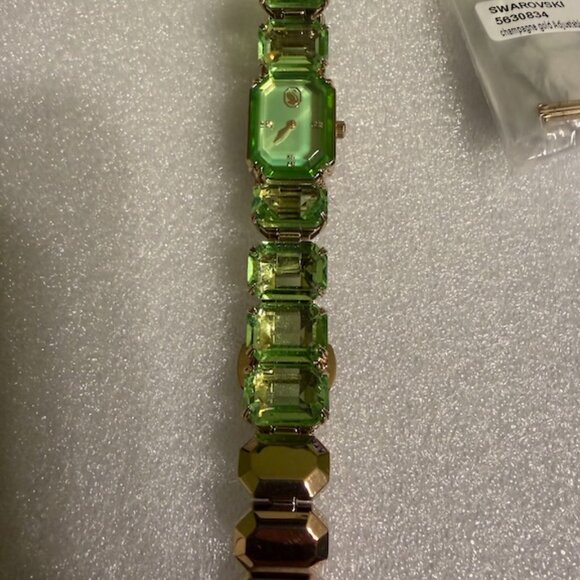 Swarovski Millenia Quartz Crystal Green Dial Ladies Watch - Picture 5 of 5